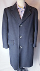 Warner Collection Trench Town Overcoat Wool Cashmere Grey Satin Lined UK Large
