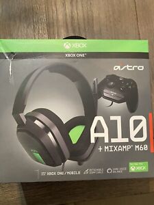 New In Box Astro Gaming Wired Xbox One Headset A10 + MixAmp M60  Flip Down Mic