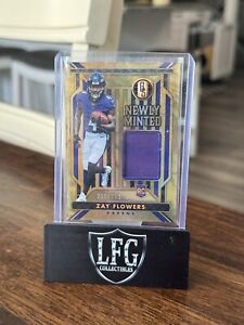 New Listing2023 Panini Gold Standard Zay Flowers Newly Minted RC Patch /399 #NM-42 Ravens