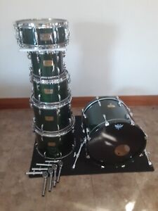 Pearl Masters Custom Drum Set Maple 6 Piece Emerald Mist 10, 12,14, 16, 20, 14x5