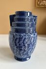 Vintage Brush McCoy Pottery Art Deco Moderne Blue Kolorkraft Vase Number 159