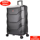 Lightweight 30 Inch Suitcase Hardside Luggage Spinner Wheels PC/ABS Travel Black