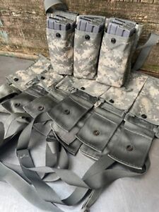 -LOT of 10- Military 6 Magazine Bandoleer MOLLE II Mag Ammunition Pouch w/ Strap