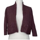 Roberto Spinelli Womens Cropped Cardigan Fits Small Medium Open Front