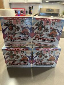 LOT OF 6 2021 MLB Topps Bowman Baseball  50 Card Mega Box NEW SEALED
