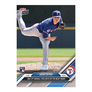 2024 MLB Topps NOW 94 JACK LEITER 2021 2ND PICK TEXAS RANGERS ROOKIE RC PRESALE