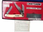 New In box Craftsman 95045 Bowie Stock Knife w/ Sharpener