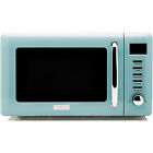 Haden Vintage Retro 0.7 Cu Ft 700W Countertop Microwave Oven, Blue (Open Box)