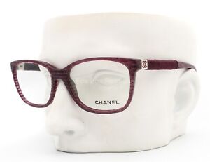 Chanel 3262 1440 Eyeglasses Glasses Dark Plum Purple w/ Velvet Temples 53-16-140