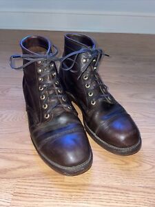 LL Bean x Chippewa Mens Katahdin Iron Works Boots 12D Brown Leather ODRY9 Vibram