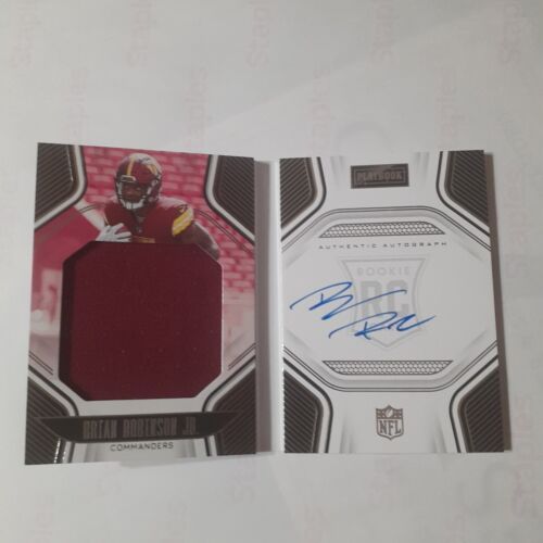 2022 Playbook Football Brian Robinson Jr Rookie Booklet Patch Auto/299 #226