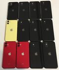 BULK LOT OF 12 APPLE IPHONE 11 64GB A2111 A/B STOCK FULL TESTED AT&T