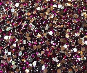 1000 Crystal Flat Back Resin Rhinestones Gems 60 colors, 2mm, 3mm, 4mm, 5mm, 6.5