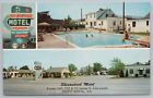 Roadside~Front Royal Virginia~Shenandoah Motel~Pool~Vintage Postcard