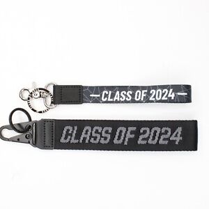 Class of 2024 Keychain Wrist Strap Key Ring Set (Lot of 2)