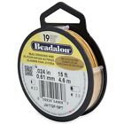 Beadalon 19 Strand 24KT Gold Plated, .024in Flexible Bead Stringing Wire, 15ft