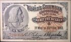 1893 Columbus Chicago World's Fair Columbian Exposition Ticket Unc.  Det Backed