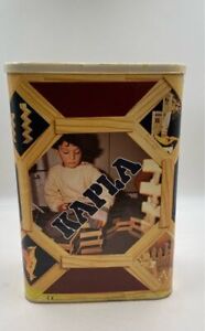 Kapla 1988 Brown Wooden Complete Building Sculpting Set With Original Box