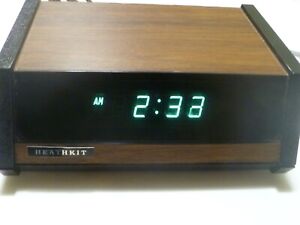 Vintage 70s Heathkit GC-1107 Fluorescent Display Digital Alarm Clock FOR REPAIR