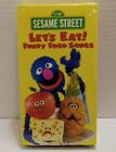 RARE Sesame Street Let's Eat! Funny Food Songs VHS Tape FACTORY SEALED OOP 1998