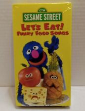 Sesame Street Let's Eat! Funny Food Songs VHS Tape FACTORY SEALED RARE OOP 1998