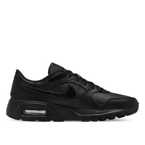 Mens Nike AIR MAX SC Leather Triple Black Shoes Running Sneakers Casual Tennis