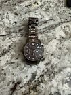 FOSSIL MEN'S FS4357 BRONZE CHRONOGRAPH LARGE BRONZE DIAL WATCH - PREOWNED