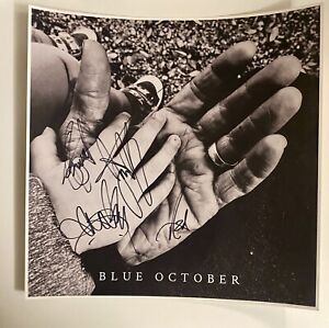 Blue October - Promo flat/Poster Hand Signed Autographed
