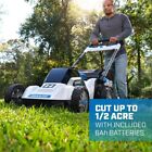 HART 40-Volt Cordless 20-Inch Push Mower 1, 6.0Ah Lithium Ion Battery Push Lawn