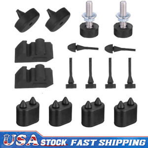 Rubber Stopper Kit + Hood Adjusters For Camaro 67 68 69 Stoppers Bumpers USA (For: 1966 Impala)