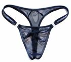 Mens Sexy Thong String Waist G-Strings Contoured Pouch Swimsuit Side Fasten Clip