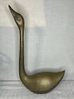 Vintage Large Brass Swan Goose Duck Figure 16
