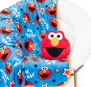 Sesame Street Elmo Plush Pillow and 40