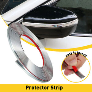 0.47INx16FT Trim Car Moulding Strip Door Window Guard Protector Universal Chrome (For: More than one vehicle)