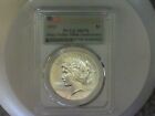 2021  $1 MS70 PCGS PEACE SILVER DOLLAR First Strike Flag Label with COA & BOX