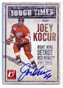 2010-11 Donruss Tough Times Autographs Joey Kocur AUTO /250 - Detroit Red Wings