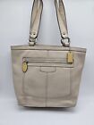Coach Penelope Shoulder Bag Small Tote Beige Pebbled Leather F14683
