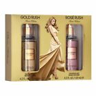 Gold Rush& Rose Rush by Paris Hilton Fragrance Mist Gift Set 4.2 fl oz each New