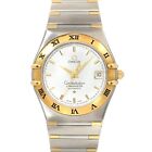 OMEGA Constellation 1302 30 750 YG Automatic Date Cream dial Mens 90232416