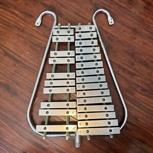 Marching Bells Lyra Glockenspiel Xylophone Rare Vintage Percussion JEN-CO A-440