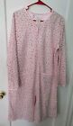 Secret Treasures Nightgown Sleepwear Pajama Ladies Size L 12/14 Long Pink Floral