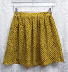 Mossimo Supply Co Women’s Yellow Printed Mini Skirt Size S GUC Abstract Flowy