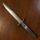 Vintage US Military M3 Style Polished Stainless Steel Spear Point Knife Blank