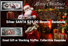 Santa Claus Christmas Holiday Banknote Stocking Ornaments Tree Angel Bell Candle
