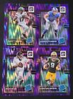 2022 Optic Football Rated Rookie PURPLE SHOCK PRIZMS You Pick the Card