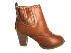 BELLA MARIE KINZIE-17 New women block heel  zipper  ankle booties shoes