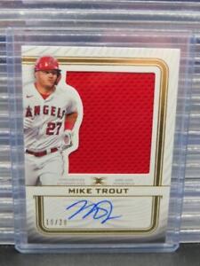 New Listing2023 Topps Definitive Collection Mike Trout Game Used Jersey Auto #10/20 Angels