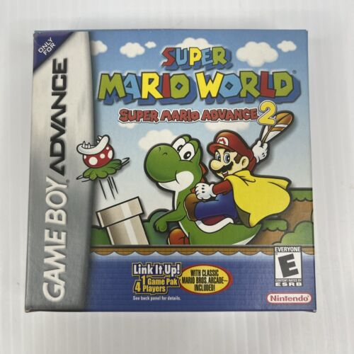 Super Mario World: Super Mario Advance 2 CIB & Map Gameboy Advance GBA Complete