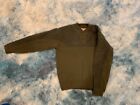 Filson -- Henley Guide Sweater -- Peat Green-- Wool/ Waxed Cotton -- Made in USA