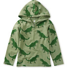 TEA COLLECTION Stompy Dinos Happy Hoodie L/S Top - Green - NWT Boys 8